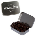 Large Silver Mint Tin w/ Chocolate Espresso Beans